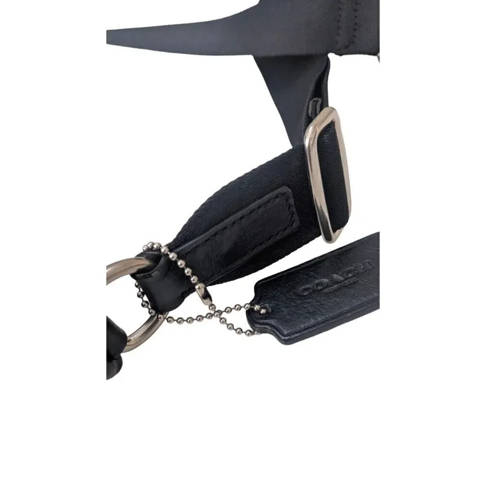 Coach Black Tattersall Leather Tech Messenger‎ Crossbody Bag F71757